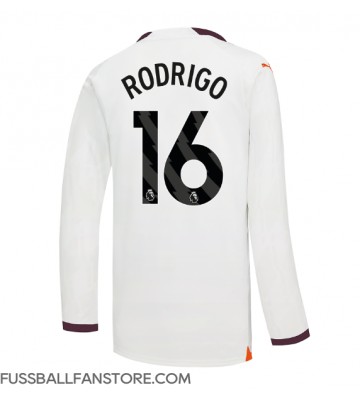 Manchester City Rodri Hernandez #16 Replik Auswärtstrikot 2023-24 Langarm